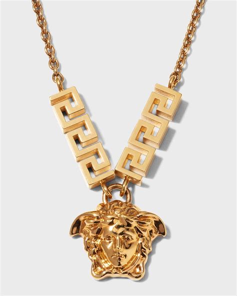 versace medusa medallion necklace free shipping|Versace Medusa necklace men's.